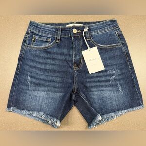 KanCan Dark Blue Jean Shorts